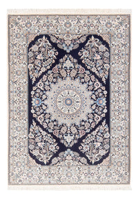 Tapis persan - Nain - Premium - 147 x 104 cm - bleu foncé