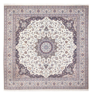 Perserteppich - Nain - Premium quadratisch  - 308 x 308 cm - creme