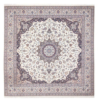 Tapis persan - Nain - Premium carré  - 308 x 308 cm - crème