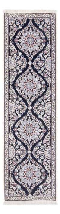 Tapis de couloir Tapis persan - Nain - Premium - 188 x 58 cm - bleu foncé