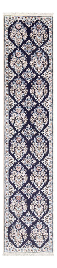 Tapis de couloir Tapis persan - Nain - Premium - 210 x 48 cm - bleu foncé