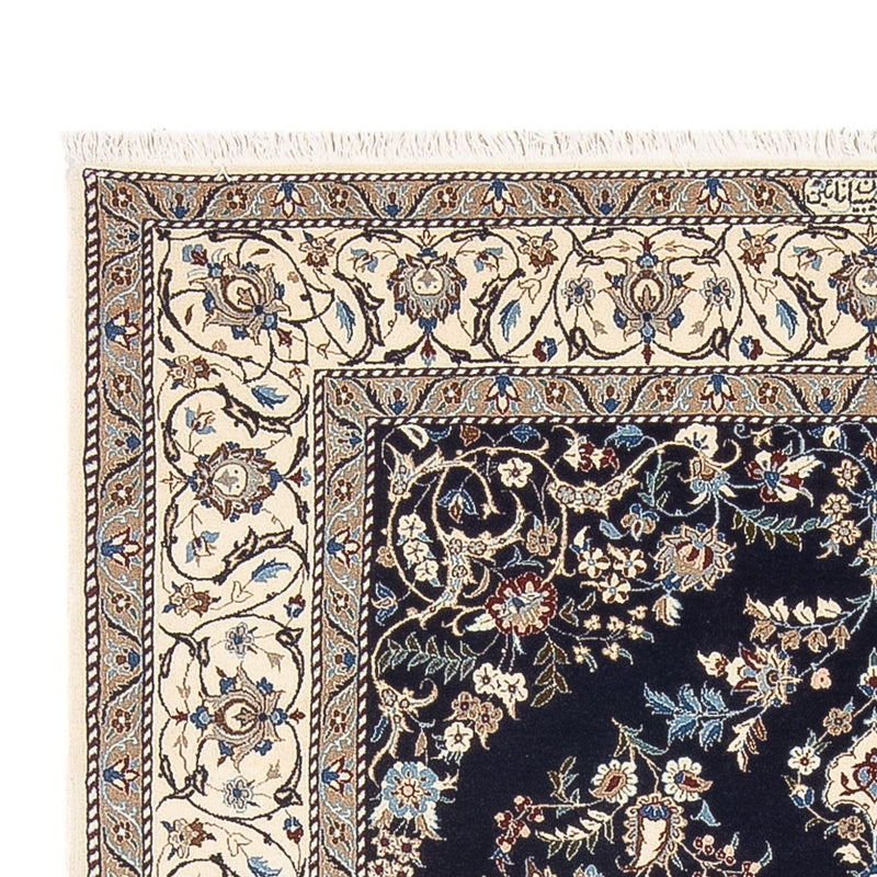 Perserteppich - Nain - Premium - 205 x 135 cm - dunkelblau