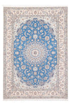 Tapis de Nain - 6La Tapis 131x198cm - Tapis persan - bleu - Rectangle / Bleu / 131 x 198 cm Rectangle