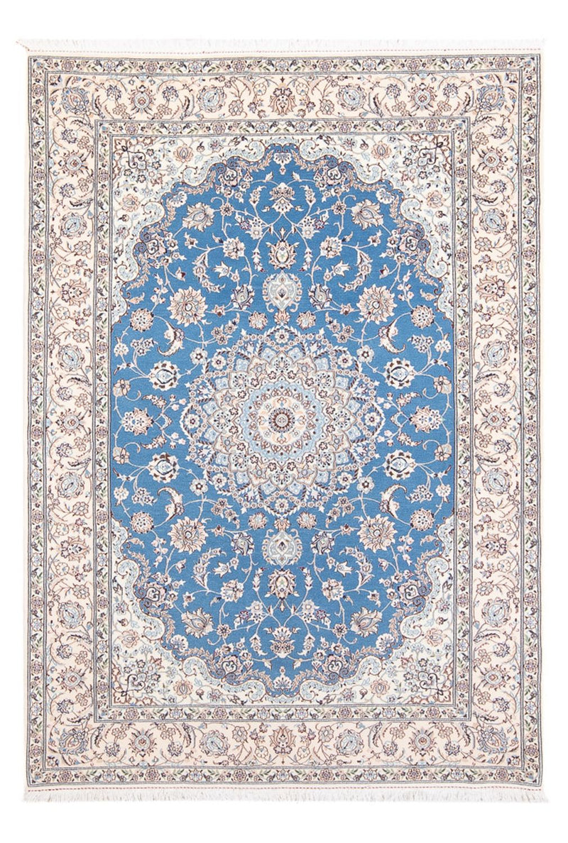 Perserteppich - Nain - Premium - 198 x 131 cm - blau