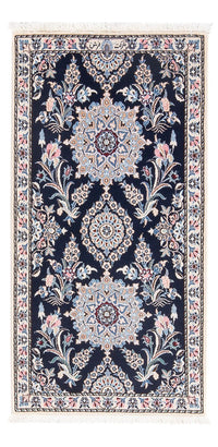 Tapis persan - Nain - Premium - 112 x 57 cm - bleu foncé