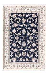 Tapis persan - Nain - Premium - 120 x 81 cm - bleu foncé
