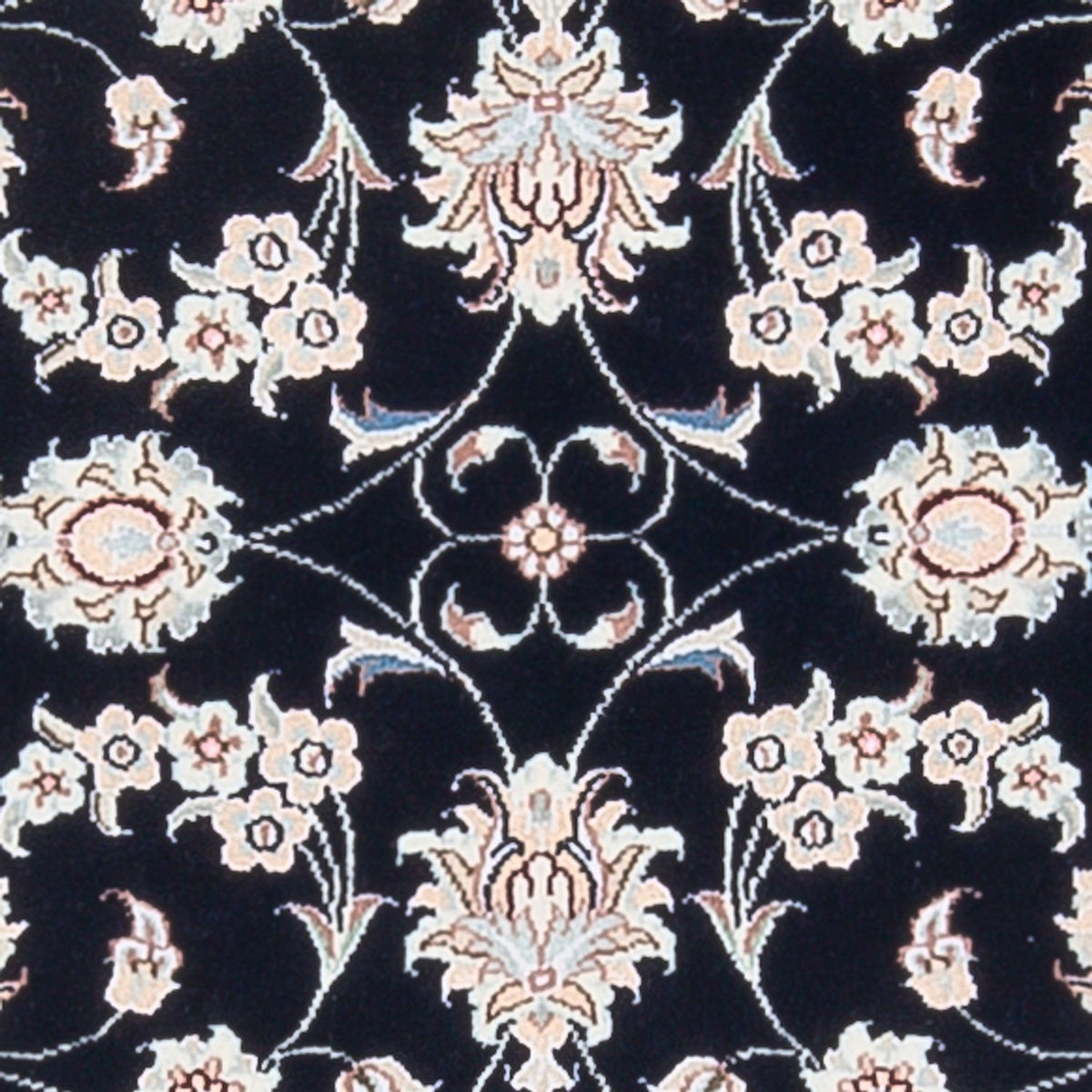 Perserteppich - Nain - Premium - 123 x 81 cm - dunkelblau