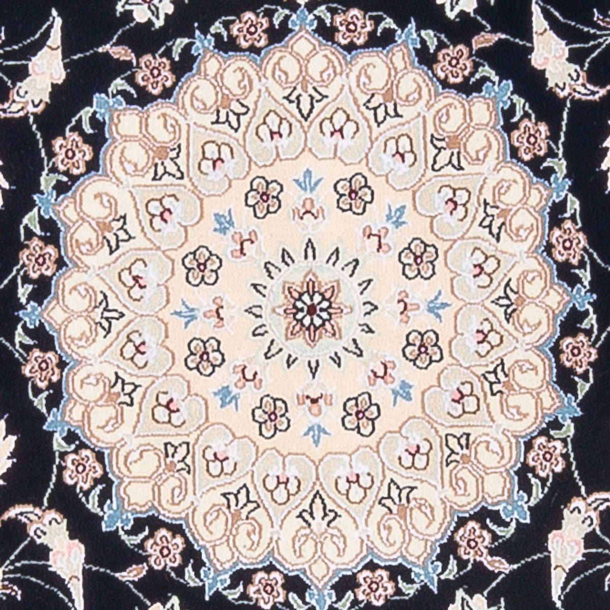 Perserteppich - Nain - Premium - 144 x 90 cm - dunkelblau