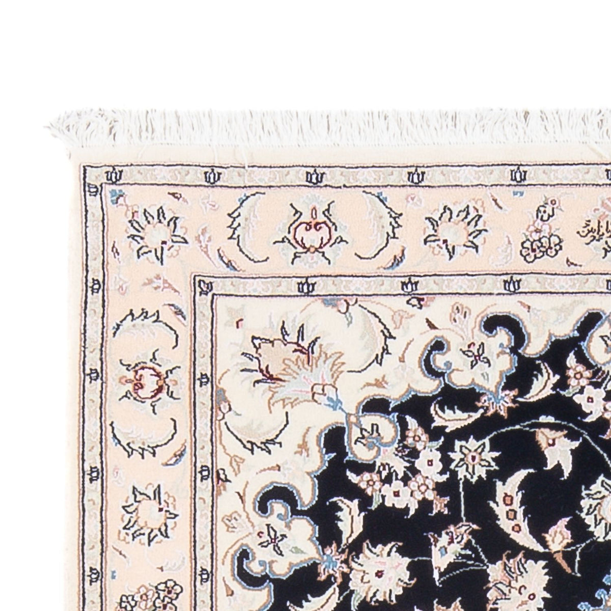 Perserteppich - Nain - Premium - 144 x 90 cm - dunkelblau