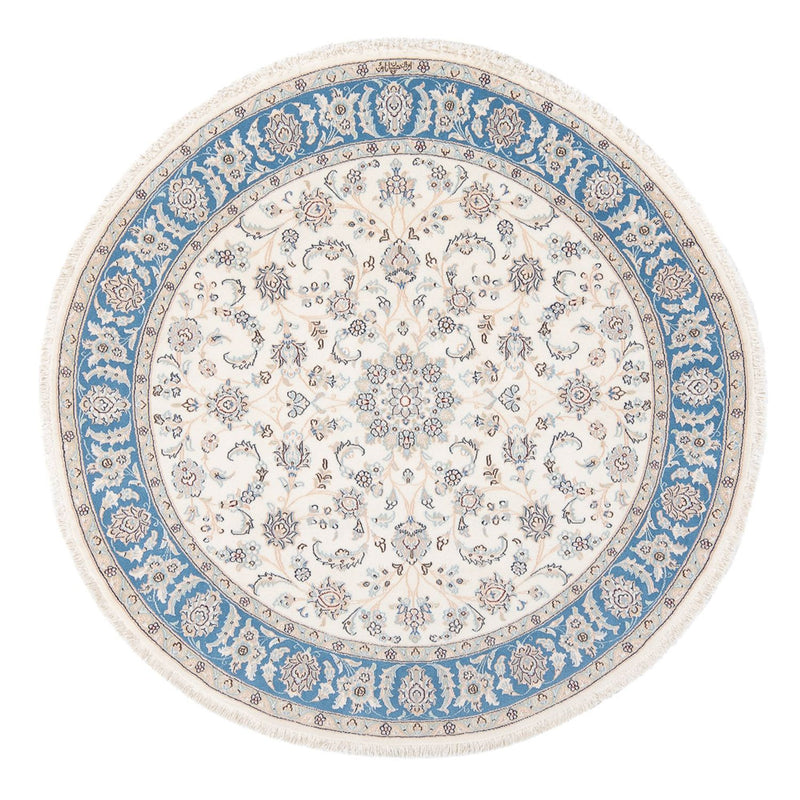 Perserteppich - Nain - Premium rund  - 150 x 150 cm - creme