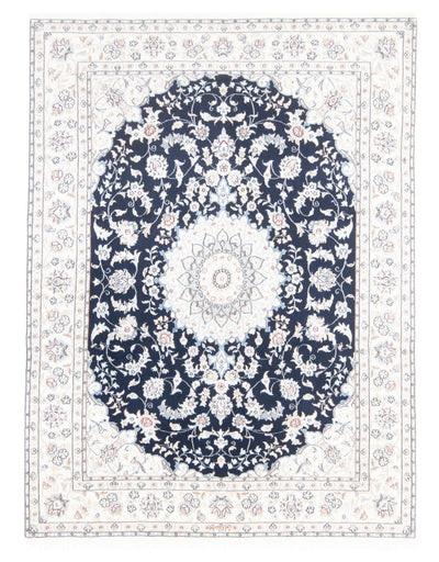 Tapis de Nain - 9La Tapis 147x196cm - Tapis persan - bleu foncé