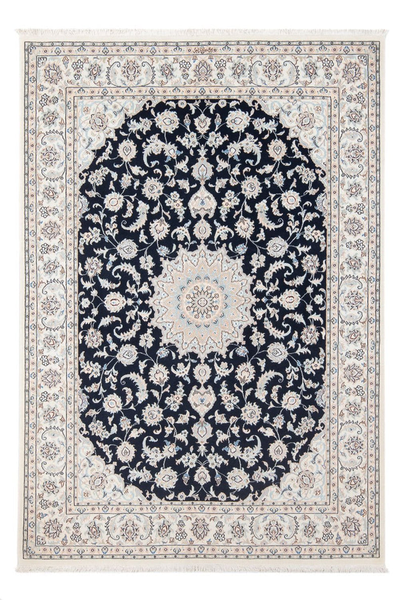 Perserteppich - Nain - Premium - 203 x 147 cm - dunkelblau