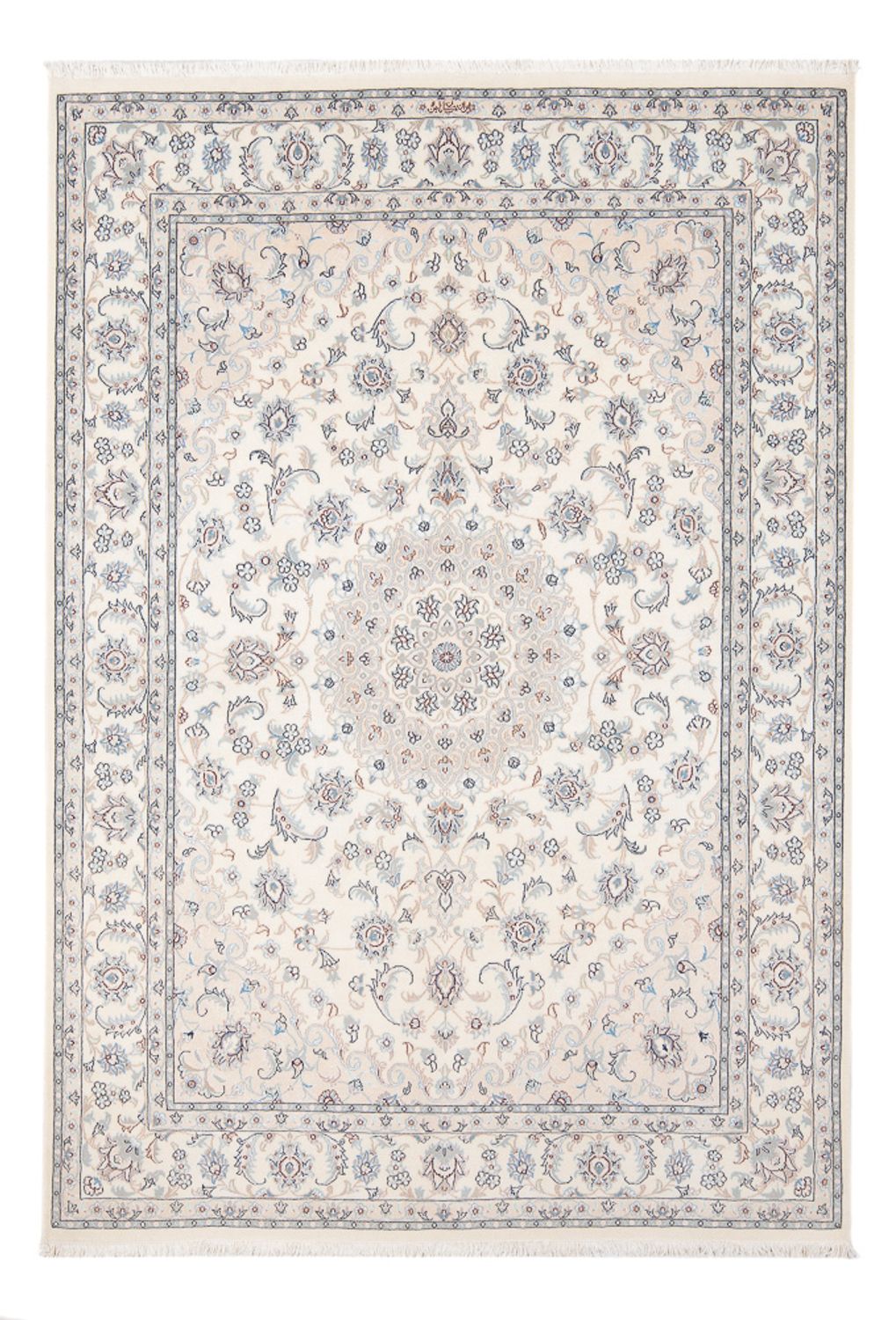 Perserteppich - Nain - Premium - 208 x 148 cm - creme