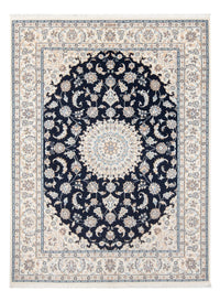 Tapis persan - Nain - Premium - 202 x 151 cm - bleu foncé