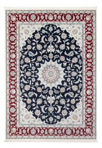 Tapis persan - Nain - Premium - 207 x 149 cm - bleu foncé