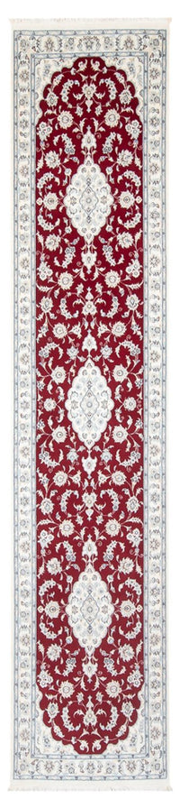 Tapis de couloir Tapis persan - Nain - Premium - 350 x 86 cm - rouge