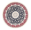 Nain Tapis 200x200cm - Tapis persan - bleu foncé - Rond / Bleu foncé / 200 x 200 cm Rond