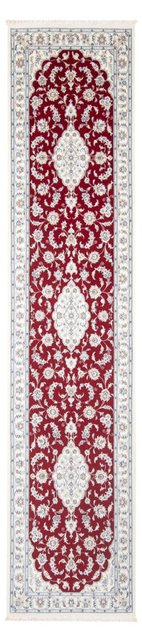 Tapis de couloir Tapis persan - Nain - Premium - 355 x 87 cm - rouge