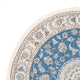 Perserteppich - Nain - Premium rund  - 152 x 150 cm - blau