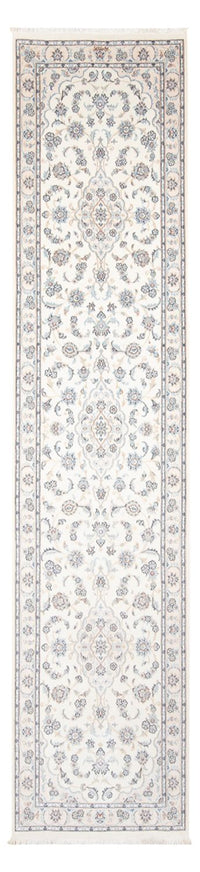 Tapis de couloir Tapis persan - Nain - Premium - 350 x 87 cm - crème