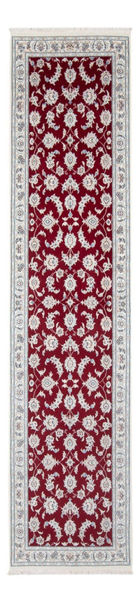 Tapis de couloir Tapis persan - Nain - Premium - 292 x 80 cm - rouge