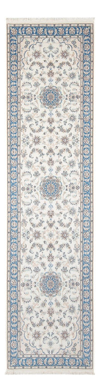 Tapis de couloir Tapis persan - Nain - Premium - 288 x 80 cm - crème