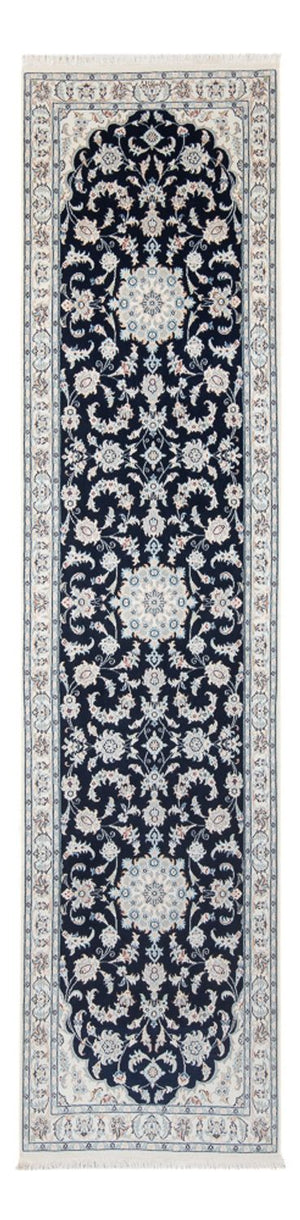 Läufer Perser - Nain - Premium - 306 x 81 cm - dunkelblau