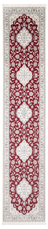 Nain - 6La Tappeto 90x393cm - Tappeto persiano - rosso - Passatoia / Rosso / 90 x 393 cm Passatoia