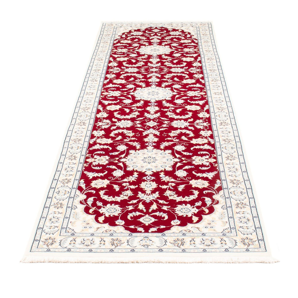 Läufer Perser - Nain - Premium - 304 x 82 cm - rot