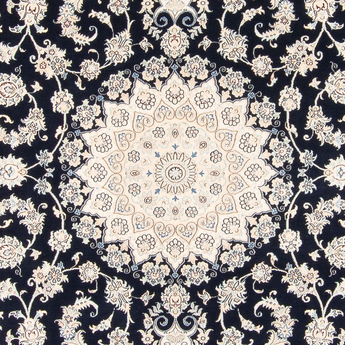 Perserteppich - Nain - 263 x 225 cm - dunkelblau