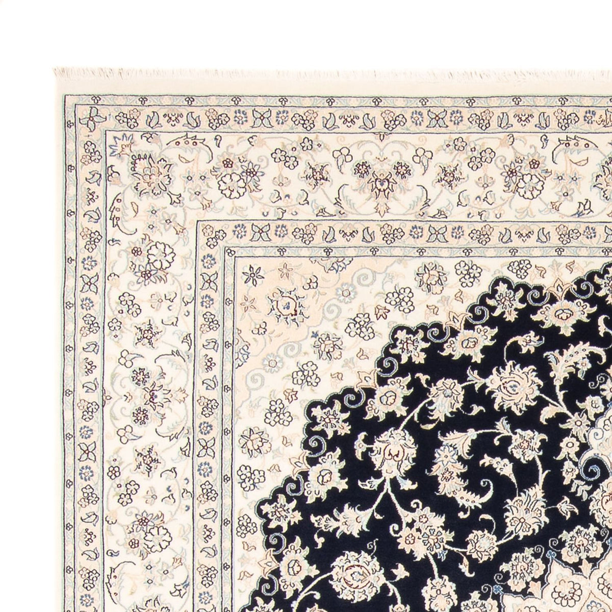 Perserteppich - Nain - 263 x 225 cm - dunkelblau