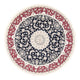Perserteppich - Nain rund  - 204 x 195 cm - dunkelblau