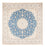 Perserteppich - Nain quadratisch  - 252 x 248 cm - hellblau