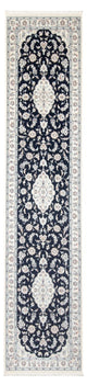Läufer Perser - Nain - Premium - 346 x 88 cm - dunkelblau