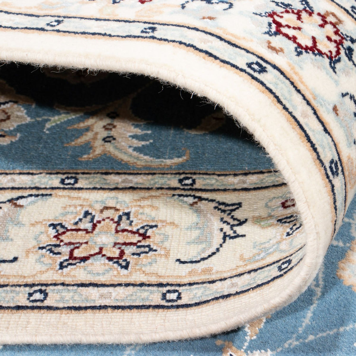 Läufer Perser - Nain - Premium - 248 x 81 cm - blau