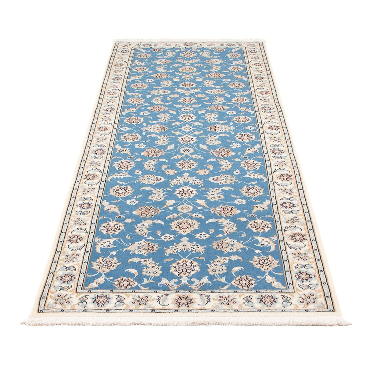 Läufer Perser - Nain - Premium - 248 x 81 cm - blau