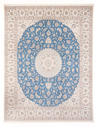 Tapis persan - Nain - Premium - 303 x 247 cm - bleu clair