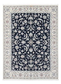 Tapis persan - Nain - Premium - 200 x 149 cm - bleu foncé