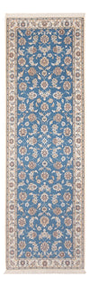 Tapis de Nain - 6La Tapis 82x245cm - Tapis persan - bleu - Tapis de couloir / Bleu / 82 x 245 cm Tapis de couloir