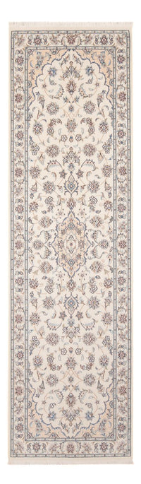 Tapis de couloir Tapis persan - Nain - Premium - 253 x 82 cm - crème