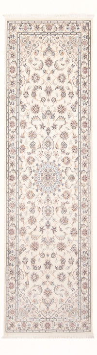 Tapis de couloir Tapis persan - Nain - Premium - 249 x 82 cm - crème