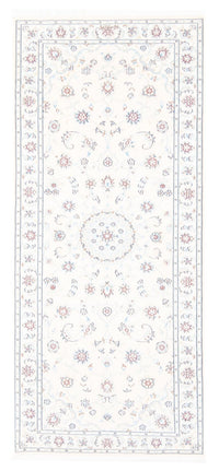 Tapis de couloir Tapis persan - Nain - Royal - 197 x 82 cm - crème