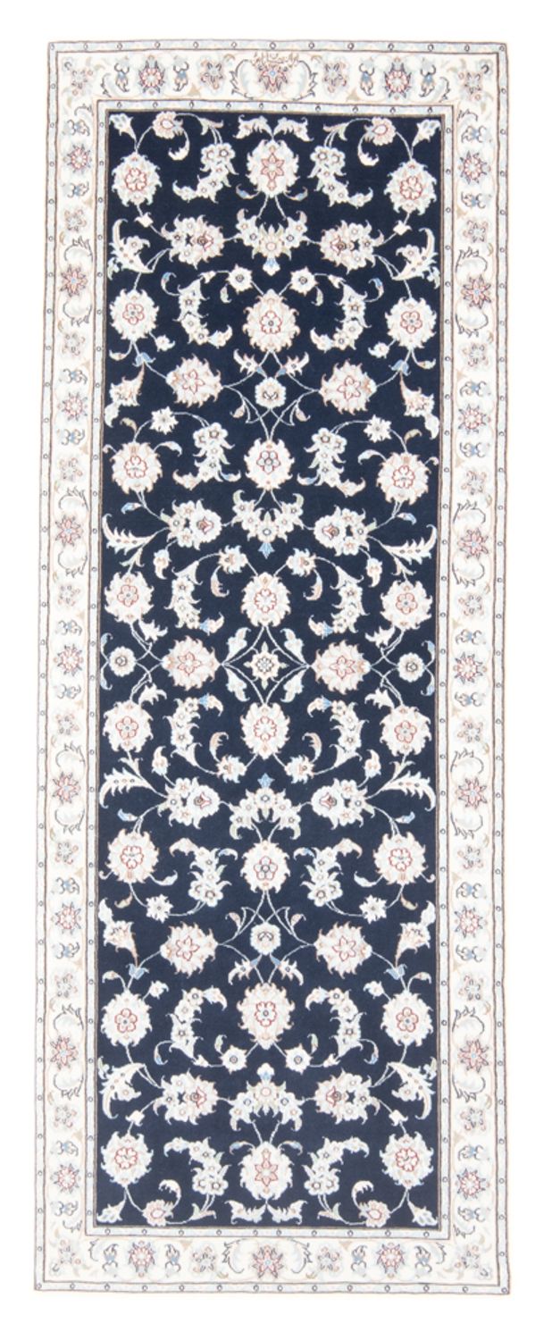 Läufer Perser - Nain - Royal - 203 x 79 cm - dunkelblau