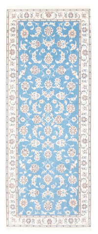Tappeto corsia Tappeto Persero - Nain - Reale - 209 x 84 cm - blu chiaro