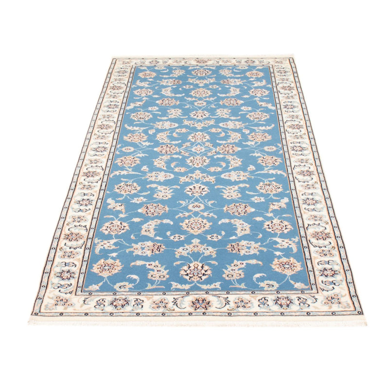 Läufer Perser - Nain - Royal - 209 x 84 cm - hellblau