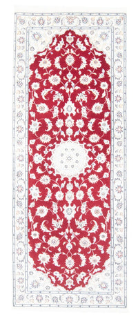 Tapis de couloir Tapis persan - Nain - Royal - 204 x 81 cm - rouge