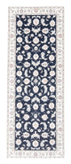 Läufer Perser - Nain - Royal - 198 x 78 cm - dunkelblau