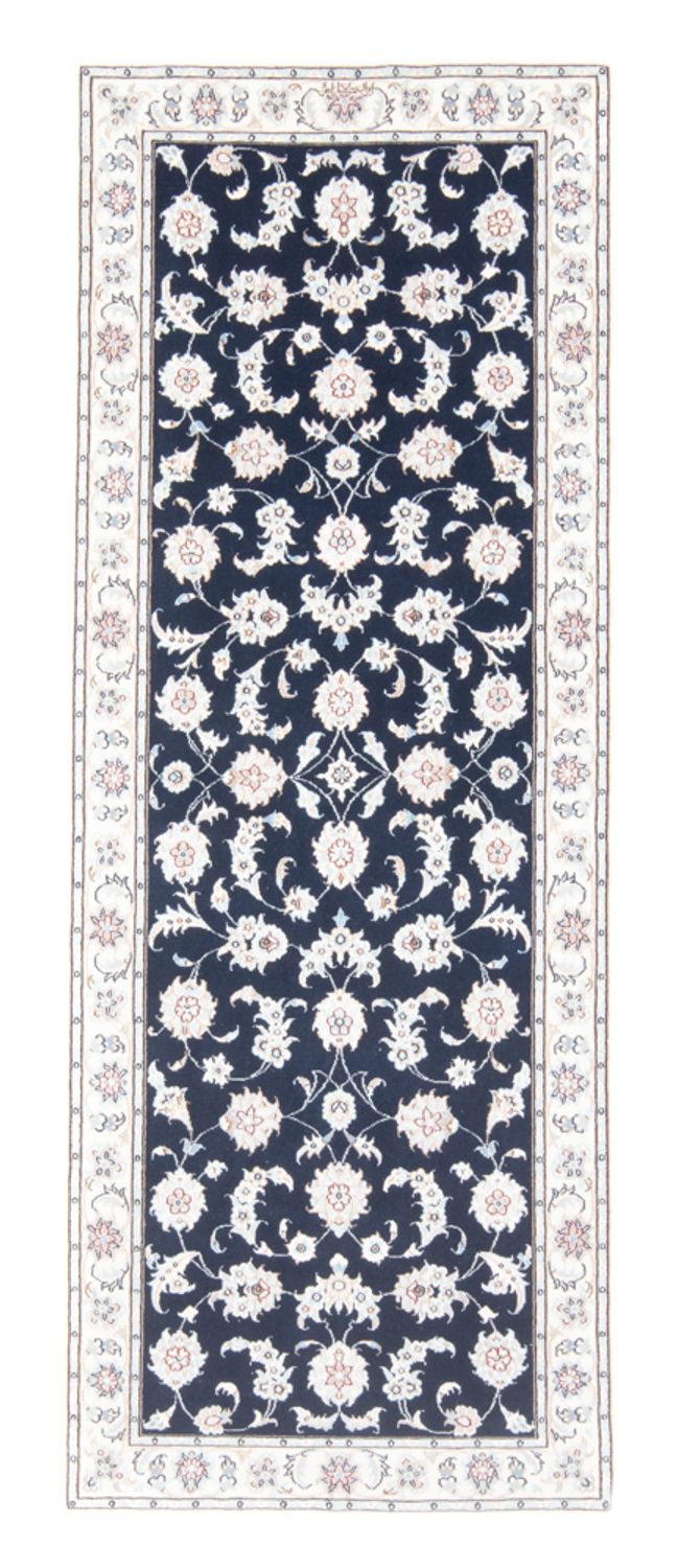Läufer Perser - Nain - Royal - 198 x 78 cm - dunkelblau