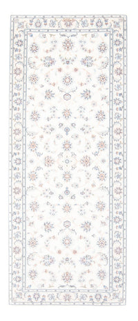Tapis de couloir Tapis persan - Nain - Royal - 196 x 81 cm - crème