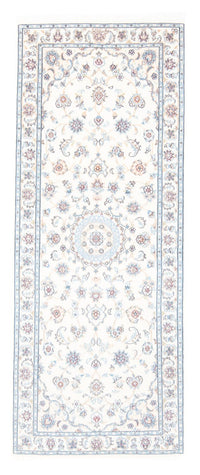 Tapis de couloir Tapis persan - Nain - Royal - 206 x 79 cm - crème